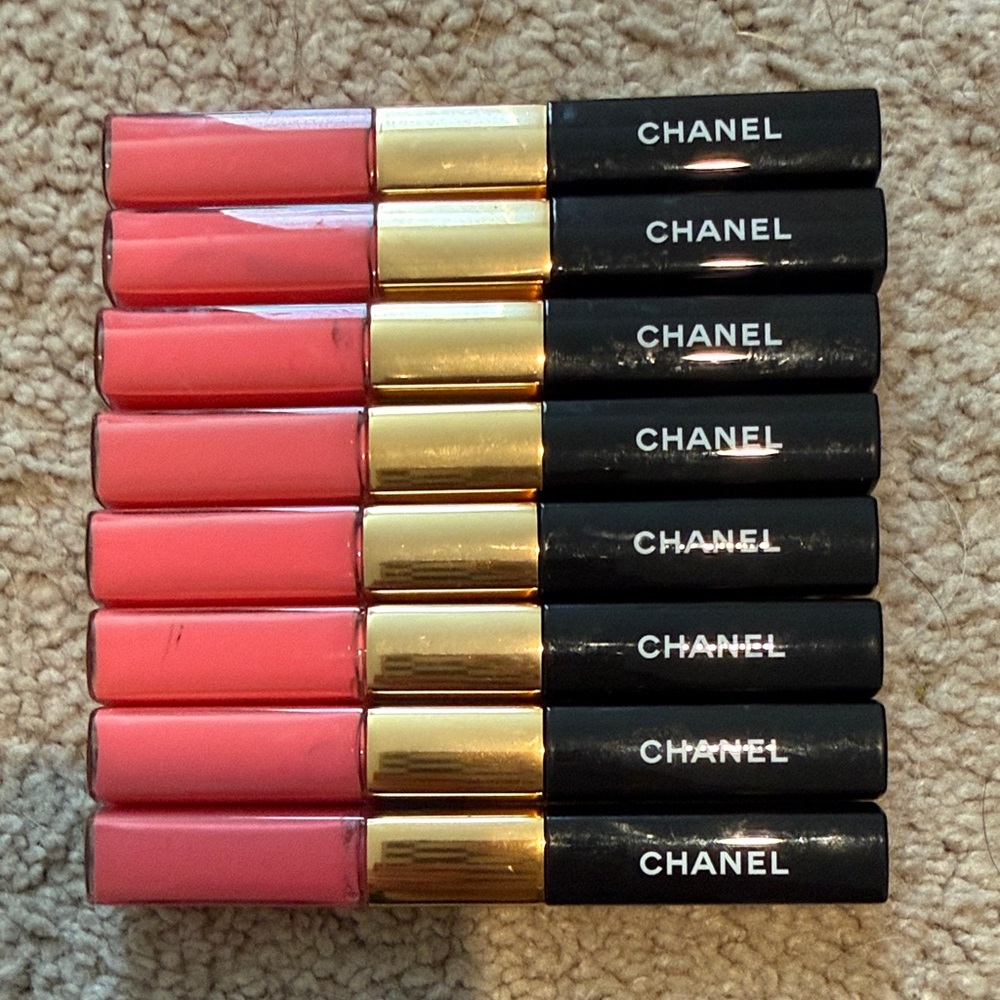CHANEL Lip Duo Set - Soft Candy 124 Discontinued Coral/Pink